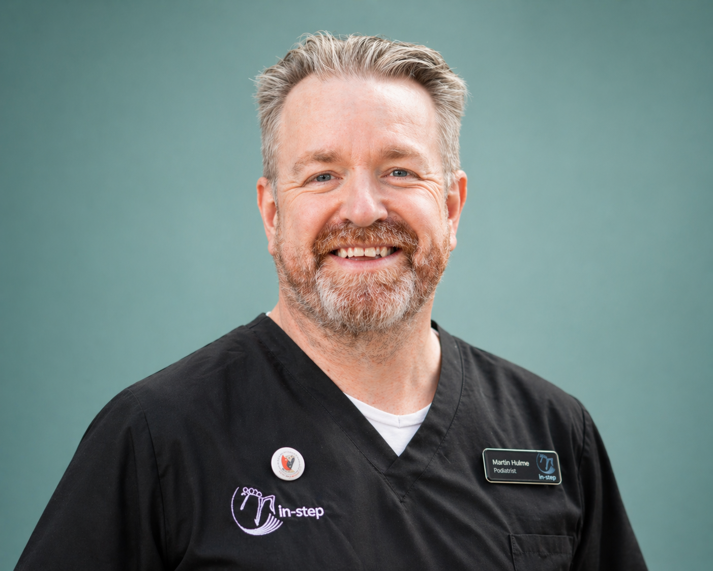 Portrait of Martin Hulme, Co Director & Podiatrist at Instep Footcare